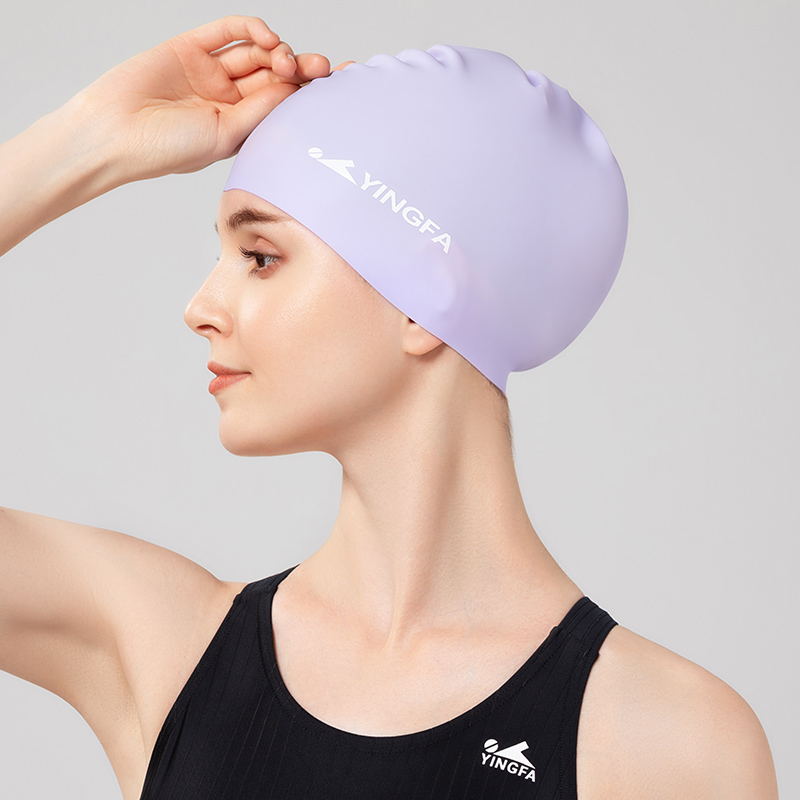 Yingfa Silicone Swim Cap for Adults – Ear Protection, Extra-Large, Stretchy & Comfortable