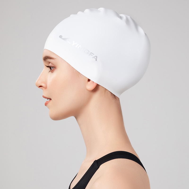 Yingfa Silicone Swim Cap for Adults – Ear Protection, Extra-Large, Stretchy & Comfortable