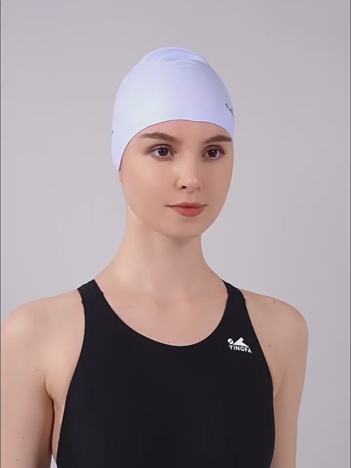 Yingfa Silicone Swim Cap for Adults – Ear Protection, Extra-Large, Stretchy & Comfortable